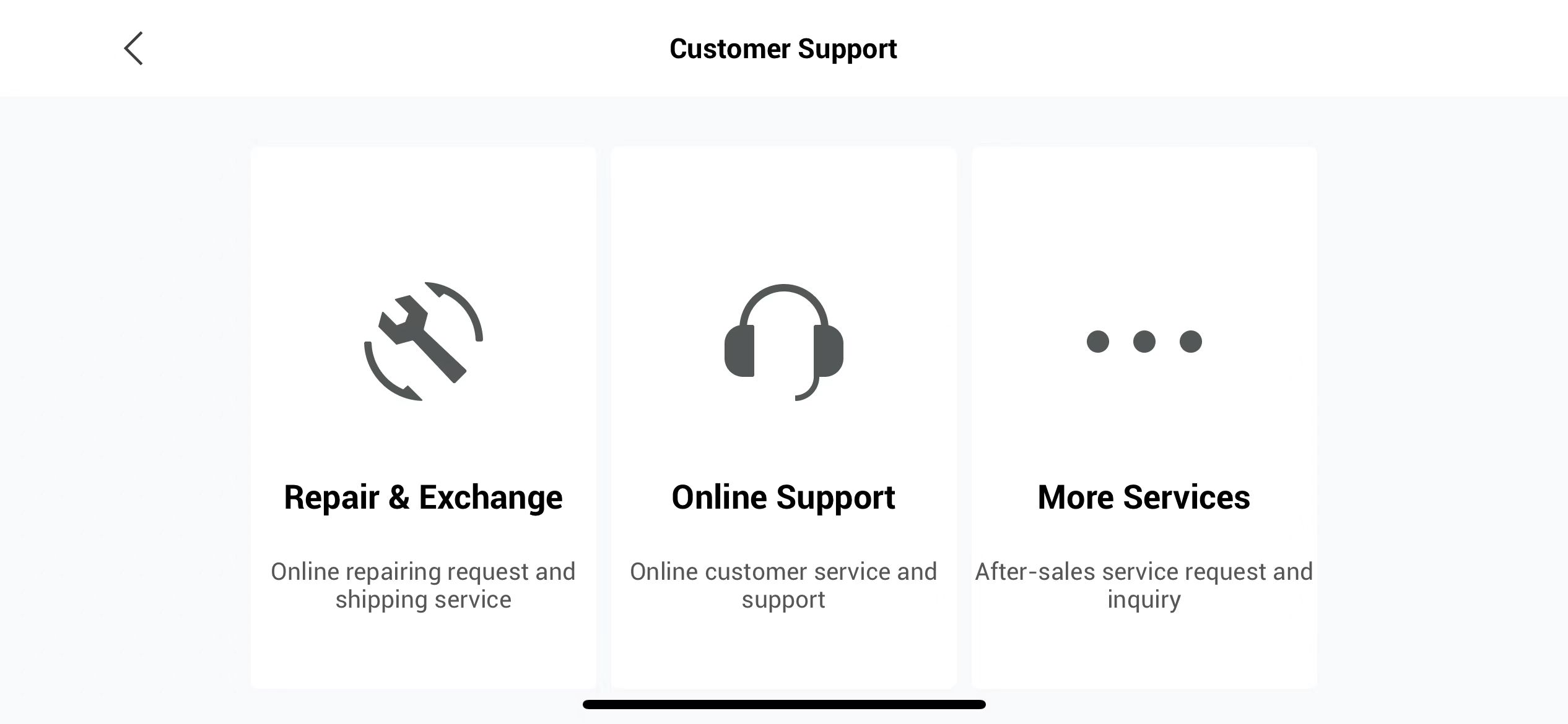 Repair service application instructions